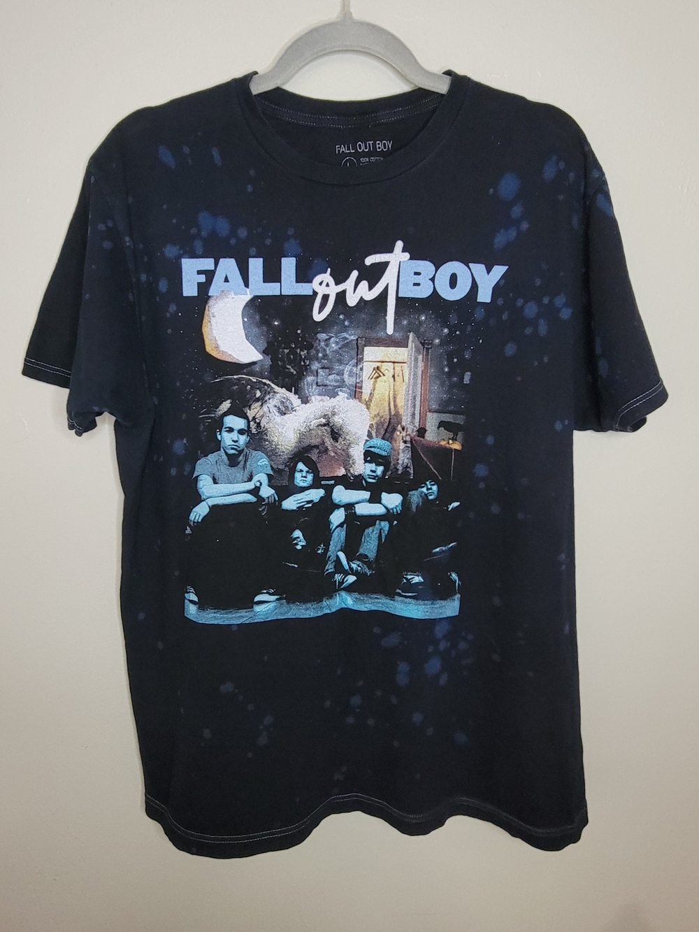 Fall Out Boy Take This To Your Grave Infinity On High Large Blue Tie-Dye T-Shirt